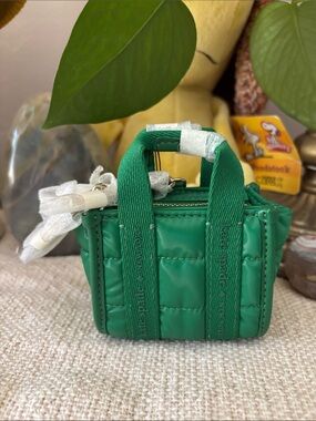 Kate Spade New York Kip Puffy Micro Bag Charm in the color green bean